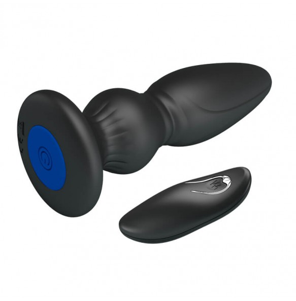 MR PLAY - Remote-Controlled Vibrating Anal Plug l (Chargeable - Black)